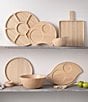 Noritake Natural Wood Collection Wave Platter, Color:Natural - Image 2