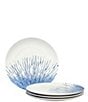 Color:Blue - Image 1 - Hanabi Collection Coupe Dinner Plates, Set of 4