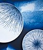 Color:Blue - Image 2 - Hanabi Collection Coupe Dinner Plates, Set of 4