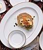 Noritake Heritage Collection Oval Platter, Color:White/Gold - Image 4