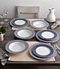 Color:Blue - Image 4 - Infinity Blue Collection 12-Piece Set, Service For 4