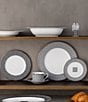 Noritake Infinity Collection Fret Pattern Place Setting, Color:Graphite - Image 5