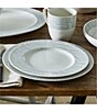 Noritake Khaki Hammock Collection Rimmed Stripe Salad Plates, Set of 4, Color:Grey - Image 2