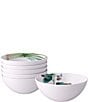 Color:White - Image 1 - Kyoka Shunsai Collection Set of 6 Assorted Cereal Bowls