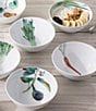 Noritake Kyoka Shunsai Collection Set of 6 Assorted Cereal Bowls, Color:White - Image 4