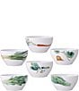 Noritake Kyoka Shunsai Collection Set of 6 Bowls, Color:White - Image 1