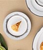 Noritake Laurelvale Collection Banded Place Setting, Color:Silver/White - Image 5