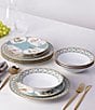 Noritake Lodi's Morning Collection 12-Piece Set, Service For 4, Color:Blue/Gold - Image 3