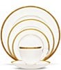 Color:Gold - Image 1 - Rochelle Gold Collection 5-Piece Place Setting