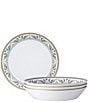 Noritake Serene Garden Collection Coupe Dinner Bowls, Set of 4, Color:Sand Green - Image 1