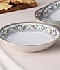 Noritake Serene Garden Collection Coupe Dinner Bowls, Set of 4, Color:Sand Green - Image 3