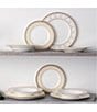 Noritake Trefolio Gold Collection Dinnerware Set, Service For 4, Color:Gold - Image 2