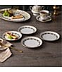 Noritake Tusker Garden Collection Bread & Butter/Appetizer Plates, Set of 4, Color:White - Image 3