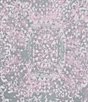 Color:Grey/Pink Tile - Image 4 - Plus Size Geo Print Jersey Knit 3/4 Sleeve Round Neck Side Slit Caftan