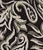 Nottibianche Plus Size Ikat Print Short Sleeve Split Round Neck Coordinating Knit Sleep Top - Image 4