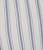 Color:Blue/White Stripe - Image 4 - Plus Size Striped Drawstring Tie Coordinating Woven Capri Pant