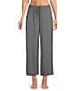 Nottibianche Solid Bamboo Jersey Knit Coordinating Cropped Sleep Pant - Image 1
