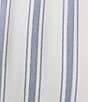 Color:Blue/White Stripe - Image 6 - Striped Drawstring Tie Coordinating Woven Cropped Sleep Pant