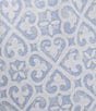 Color:Blue/White Tile - Image 5 - Tile Print Drawstring Tie Coordinating Knit Cropped Sleep Pants
