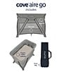 Nuna Cove Aire Travel Cot/Bedside Bassinet, Color:Frost - Image 7