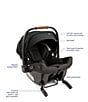 Nuna Demi™ Next Stroller + Pipa™ Urbn Infant Car Seat Travel System, Color:Caviar - Image 3