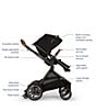 Color:Caviar - Image 4 - Demi™ Next Stroller + Pipa™ Urbn Infant Car Seat Travel System