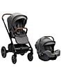 Color:Grey - Image 1 - Mixx™ Next Stroller with Magnetic Buckle and Pipa™ RX Infant Car Seat Travel System
