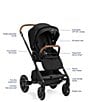 Color:Caviar - Image 4 - Mixx™ Next+ Stroller and Pipa™ Urbn Infant Car Seat Travel System