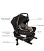 Nuna Pipa Aire Infant Car Seat & Base, Caviar - Image 5