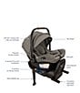 Nuna Pipa™ Aire RX Infant Car Seat & Relx Base, Color:Granite - Image 3