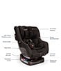 Nuna Rava Convertible Car Seat, Color:Caviar - Image 6
