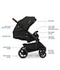 Nuna TAVO™ Stroller and PIPA™ Urbn Infant Car Seat Travel System, Color:Caviar - Image 11