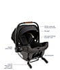 Nuna Trvl™ Lx + Pipa™ Urbn Infant Car Seat Travel System, Color:Caviar - Image 4