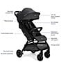 Nuna TRVL™ Self-Folding Ocean Compact Stroller, Color:Ocean - Image 5