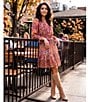 Nurture 3/4 Sleeve V-Neck Short Dress - Image 6