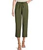 Color:Clover - Image 1 - by Westbound Drawstring Elastic Waist Cropped Utility Pants