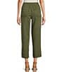 Color:Clover - Image 2 - by Westbound Drawstring Elastic Waist Cropped Utility Pants