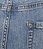 Nurture by Westbound Cropped High Rise Striped Slim Fit Jeans, Color:Light Blue - Image 4
