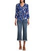 Nurture by Westbound High-Rise 5-Pocket Slim Crop Rolled Cuff Boyfriend Jeans, Color:Medium Blue - Image 3