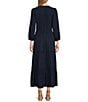 Color:Navy Sea - Image 2 - by Westbound Long Sleeve Maxi Dress