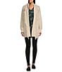 Color:Oatmeal - Image 3 - by Westbound Long Sleeve Open Front Fringe Cardigan