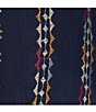 Color:Navy - Image 3 - by Westbound Long Sleeve Split V-Neck Embroidered Shift Dress
