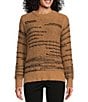 Color:Caramel - Image 1 - by Westbound Long Sleeve Textured Crew Neck Sweater