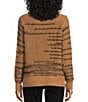 Color:Caramel - Image 2 - by Westbound Long Sleeve Textured Crew Neck Sweater