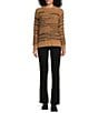 Color:Caramel - Image 3 - by Westbound Long Sleeve Textured Crew Neck Sweater