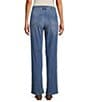 Color:Medium Blue - Image 2 - by Westbound Mid Rise Straight Wide Leg Jeans