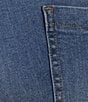 Color:Medium Blue - Image 4 - by Westbound Mid Rise Straight Wide Leg Jeans