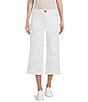 Color:White - Image 1 - by Westbound Patch Pocket Mid Rise Wide Leg Crop Pants