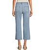 Color:Oceanside - Image 2 - by Westbound Petite Size Utility Front Pocket Mid Rise Wide Leg Crop Jean