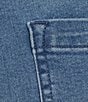 Color:Blue - Image 4 - by Westbound Plus Size Crop Wide Leg Tie Front Jeans